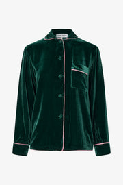 Stine Goya Pyjama Shirt Top Jade Green / Blush