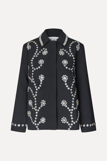 Stine Goya Relaxed Fit Jacket Jacket Buttoned Flowers