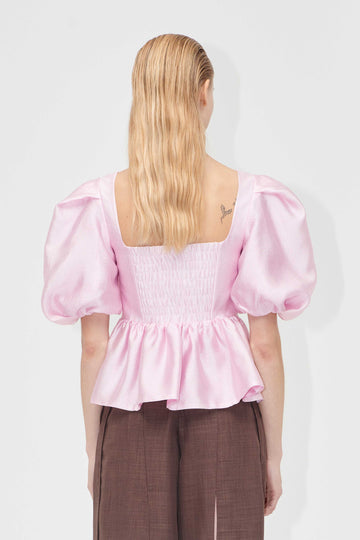 Stine Goya Ribbed Back Panel Top Top Pastel Pink