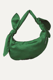 Stine Goya Satin Knotted Satchel Accessories Dark Green