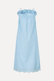 Stine Goya Scalloped Strap Midi Dress Dress Teapot Blue