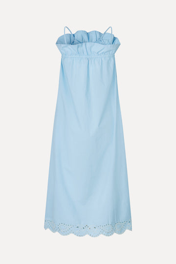 Stine Goya Scalloped Strap Midi Dress Dress Teapot Blue