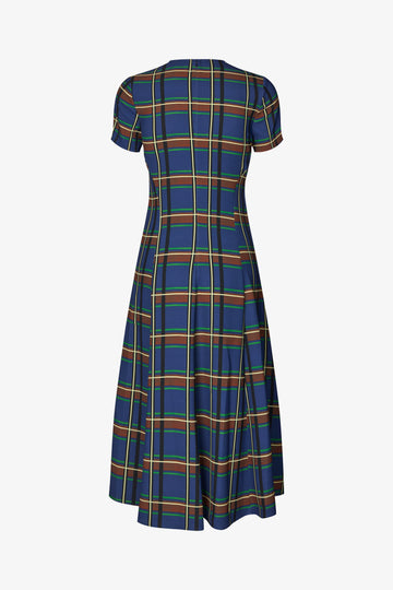 Stine Goya Short Sleeve Gathered Midi Dress Dress Crosschecks