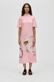 Stine Goya Short Sleeve Midi Dress Dress Swans