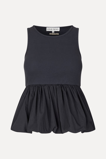 Stine Goya Sleeveless Balloon Top Top Deep Well