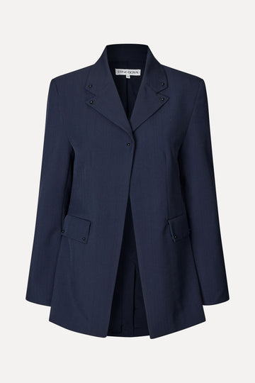Stine Goya Tailored Jacket Jacket Dark Blue