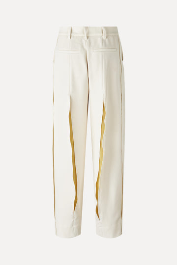 Stine Goya Tailored Slit Pants Pants Ivory / Cornsilk