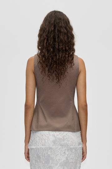 Stine Goya Tailored Tank Vest Top Cherries On A Paisley