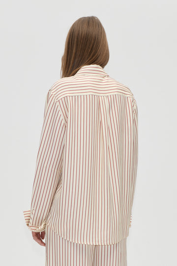 Stine Goya Turn-Up Oversized Shirt Top Symmetry In Cream