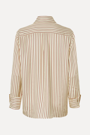 Stine Goya Turn-Up Oversized Shirt Top Symmetry In Cream