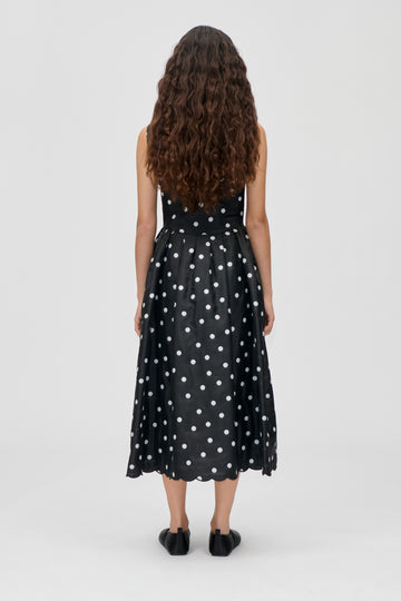 Stine Goya Voluminous Midi Dress Dress Quilted Dots