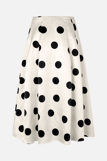 Stine Goya Voluminous Midi Skirt Skirt Black Dots