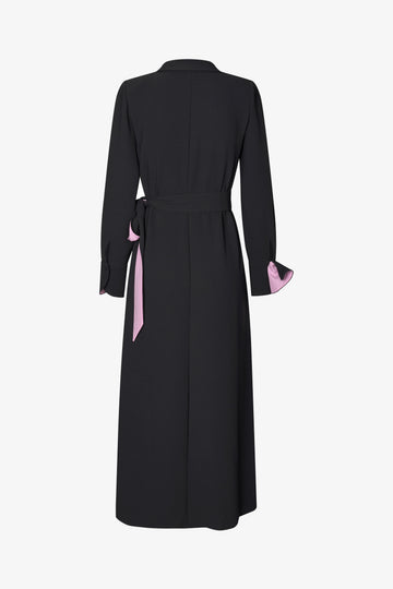 Stine Goya Wrap Long Dress With Detail Dress Black